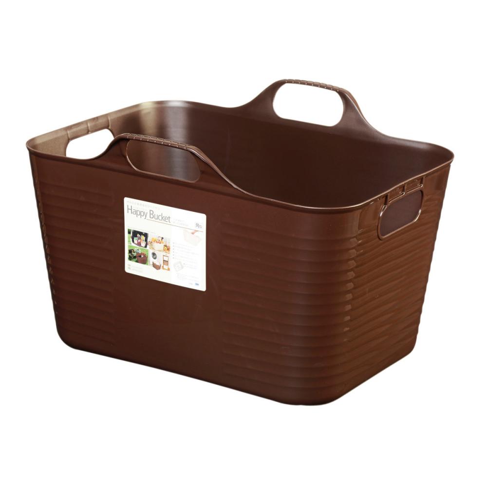 ヒマラヤ化学工業所　ハッピーバケット角　Ｍ　ブラウン