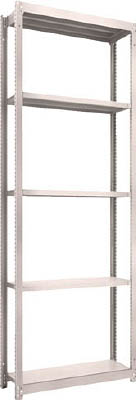ＴＲＵＳＣＯ　Ｍ１．５型軽中量棚　８６０Ｘ２９５Ｘ２４００　５段　単体　ネオグレー＿
