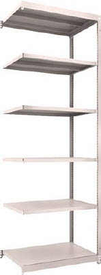 ＴＲＵＳＣＯ　Ｍ１．５型軽中量棚　８６０Ｘ５９５Ｘ２４００　６段　連結　ネオグレー＿