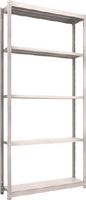 ＴＲＵＳＣＯ　Ｍ１．５型軽中量棚　１１６０Ｘ２９５Ｘ２４００　５段単体　ネオグレー＿