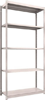 ＴＲＵＳＣＯ　Ｍ１．５型軽中量棚　１１６０Ｘ４４５Ｘ２４００　５段単体　ネオグレー＿