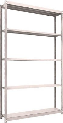 ＴＲＵＳＣＯ　Ｍ１．５型軽中量棚　１４６０Ｘ２９５Ｘ２４００　５段単体　ネオグレー＿