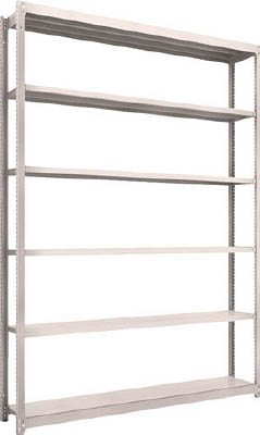 ＴＲＵＳＣＯ　Ｍ１．５型軽中量棚　１７６０Ｘ２９５Ｘ２４００　６段単体　ネオグレー＿
