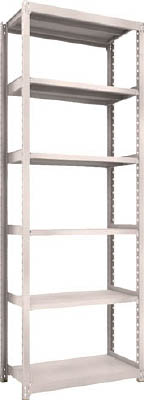 ＴＲＵＳＣＯ　Ｍ２型軽中量棚　８６０Ｘ４５０ＸＨ２４００　６段　単体　ネオグレー＿