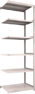 ＴＲＵＳＣＯ　Ｍ２型軽中量棚　８６０Ｘ６００ＸＨ２４００　６段　連結　ネオグレー＿