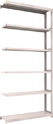 ＴＲＵＳＣＯ　Ｍ２型軽中量棚　１１６０Ｘ３００ＸＨ２４００　６段　連結　ネオグレー＿