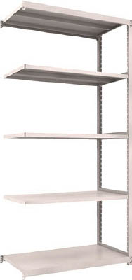 ＴＲＵＳＣＯ　Ｍ２型軽中量棚　１１６０Ｘ６００ＸＨ２４００　５段　連結　ネオグレー＿