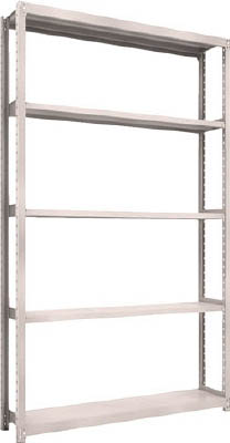 ＴＲＵＳＣＯ　Ｍ２型軽中量棚　１４６０Ｘ３００ＸＨ２４００　５段　単体　ネオグレー＿