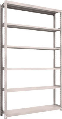 ＴＲＵＳＣＯ　Ｍ２型軽中量棚　１４６０Ｘ３００ＸＨ２４００　６段　単体　ネオグレー＿