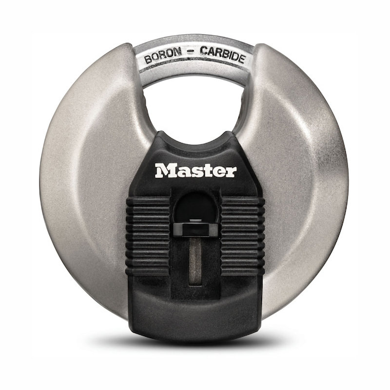 マスターロック　マグナム　円盤型南京錠　７９ｍｍ　４本キー