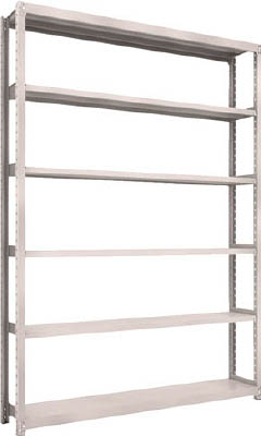 ＴＲＵＳＣＯ　Ｍ２型軽中量棚　１７６０Ｘ３００ＸＨ２４００　６段　単体　ネオグレー＿