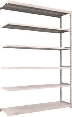 ＴＲＵＳＣＯ　Ｍ２型軽中量棚　１７６０Ｘ４５０ＸＨ２４００　６段　連結　ネオグレー＿