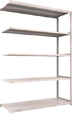 ＴＲＵＳＣＯ　Ｍ２型軽中量棚　１７６０Ｘ６００ＸＨ２４００　５段　連結　ネオグレー＿