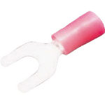 ＪＳＴ　ビニル絶縁付角先開形端子（Ｆ形）　ＦＶ１．２５－ＹＳ３Ａ　１００個入り＿