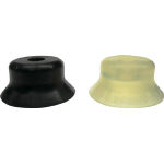 ＣＯＮＶＵＭ　吸着パッド　平型ワンタッチ取付　Φ３．５　ニトリルゴム　黒色　＿