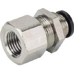 ピスコ　チューブフィッティング　メス隔壁ストレート　＿