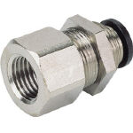 ピスコ　チューブフィッティング　メス隔壁ストレート　＿