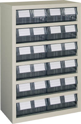 ＴＲＵＳＣＯ　横型バンラックケースＭ型　５９２Ｘ３０７ＸＨ８９０　２列６段＿