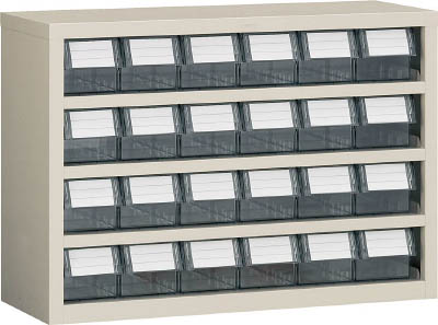 ＴＲＵＳＣＯ　横型バンラックケースＭ型　８５４Ｘ３０７ＸＨ６０９　６列４段＿