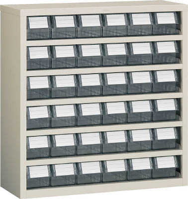 ＴＲＵＳＣＯ　横型バンラックケースＭ型　８５４Ｘ３０７ＸＨ８９０　６列６段＿