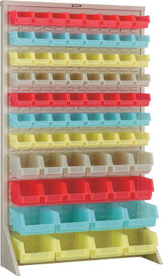 ＴＲＵＳＣＯ　パネルコンテナラック　クリアカラー小Ｘ５６中Ｘ１２大Ｘ８　ＮＧ＿