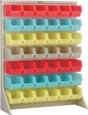 ＴＲＵＳＣＯ　パネルコンテナラック　クリアカラー中Ｘ４２　ＮＧ色＿