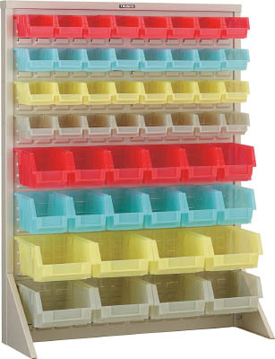 ＴＲＵＳＣＯ　パネルコンテナラック　小Ｘ３２　中Ｘ１２　大Ｘ８　ＮＧ色＿