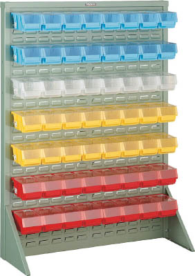 ＴＲＵＳＣＯ　パネルコンテナラック　蓋付　緑＿