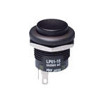 ＮＫＫスイッチズ　低背形押ボタンスイッチ　ＬＰ　ボタン黒　単極ＯＮ－（ＯＮ）＿