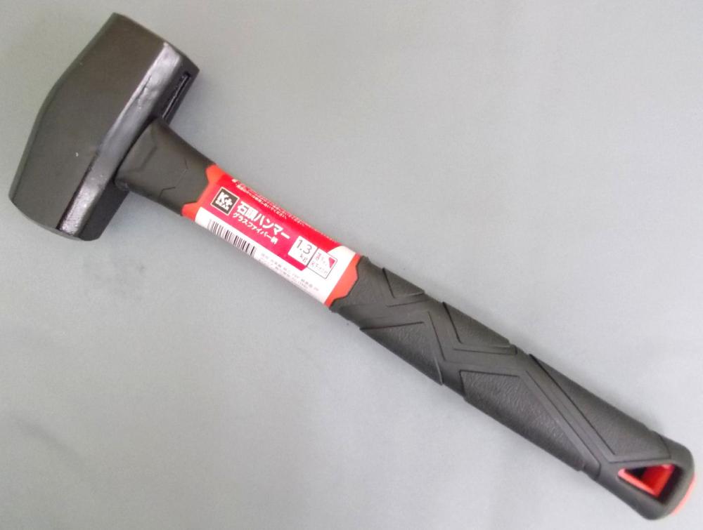 Ｋ＋グラス柄　石頭ハンマー　１．３ｋｇ　Ｋ－ＳＨ１３０