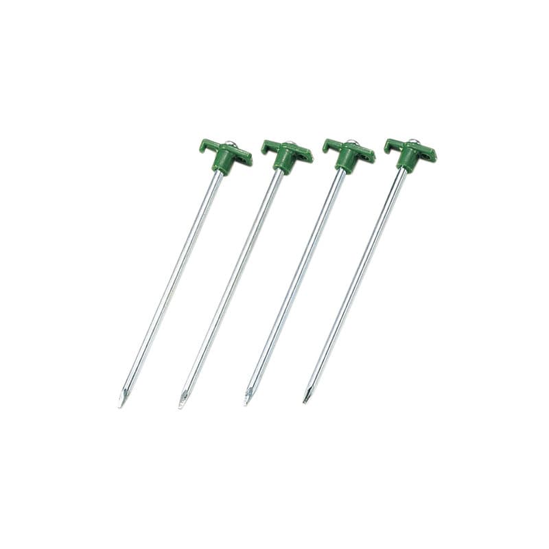 キャプテンスタッグ　スチール丸棒ネイルペグ　２５ｃｍ　４本入　Ｍ－８３９９