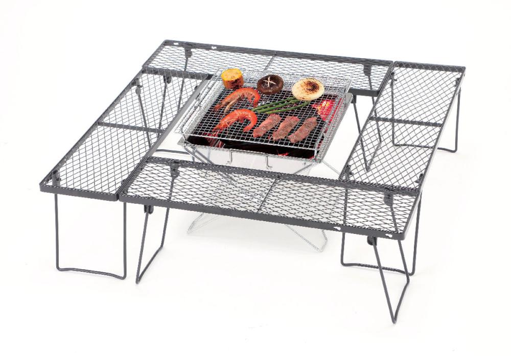 ナチュラルシーズン　焚き火台用　サイドテーブル　４台セット