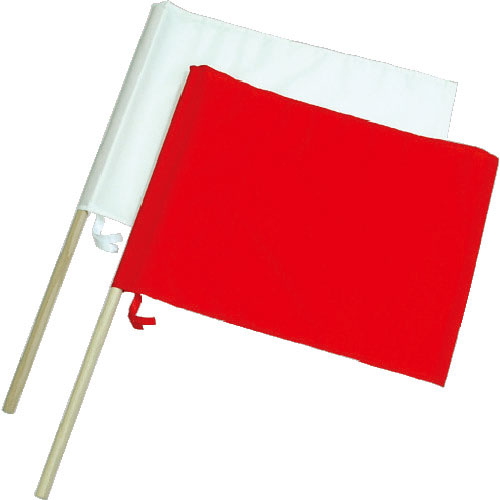 シンワ　工事用旗　ナイロン製　２本組＿