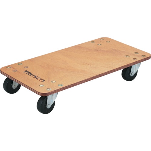 ＴＲＵＳＣＯ　合板平台車プティカルゴ　６００Ｘ３００　ゴム車＿