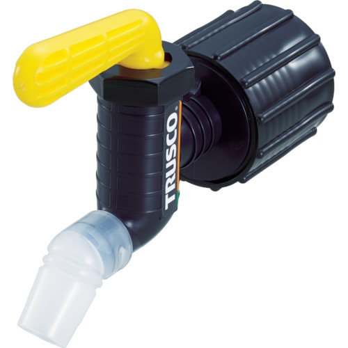 ＴＲＵＳＣＯ　樹脂製給油コック　キューちゃん　口径５０　フッ素ゴム　黄＿