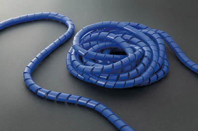 ＴＲＵＳＣＯ　スパイラルチューブ１０ｍ　結束径２０．０～１００．０　青＿