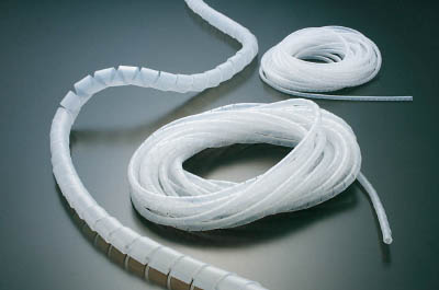 ＴＲＵＳＣＯ　スパイラルチューブ　１０ｍ　結束径Φ２０．０～１００．０白＿