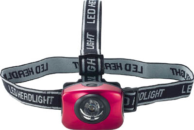 ＴＲＵＳＣＯ　アルミ強力ＬＥＤヘッドライト（レッド）＿