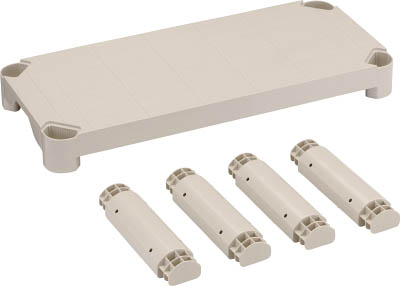 ＴＲＵＳＣＯ　プラ棚用　棚板セット軽量型　脚付　８００Ｘ３５０＿