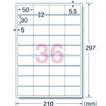 ３Ｍ　エーワン　屋外用サインラベル（レーザー）ツヤ消しフィルム・ホワイト３６面＿