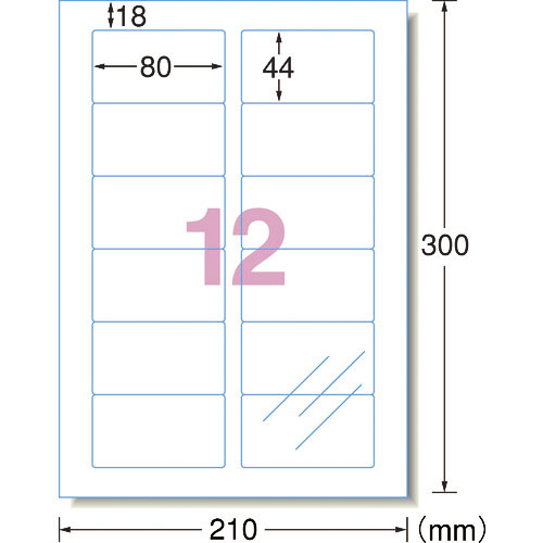 ３Ｍ　エーワン　透明保護フィルム　８０×４４ｍｍ　（６枚入）＿