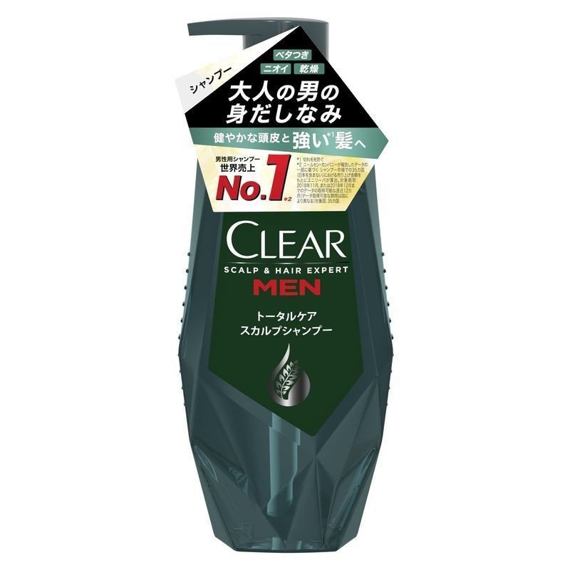 ユニリーバ　クリアフォーメン　トータルケア　スカルプシャンプー　本体　３５０ｇ