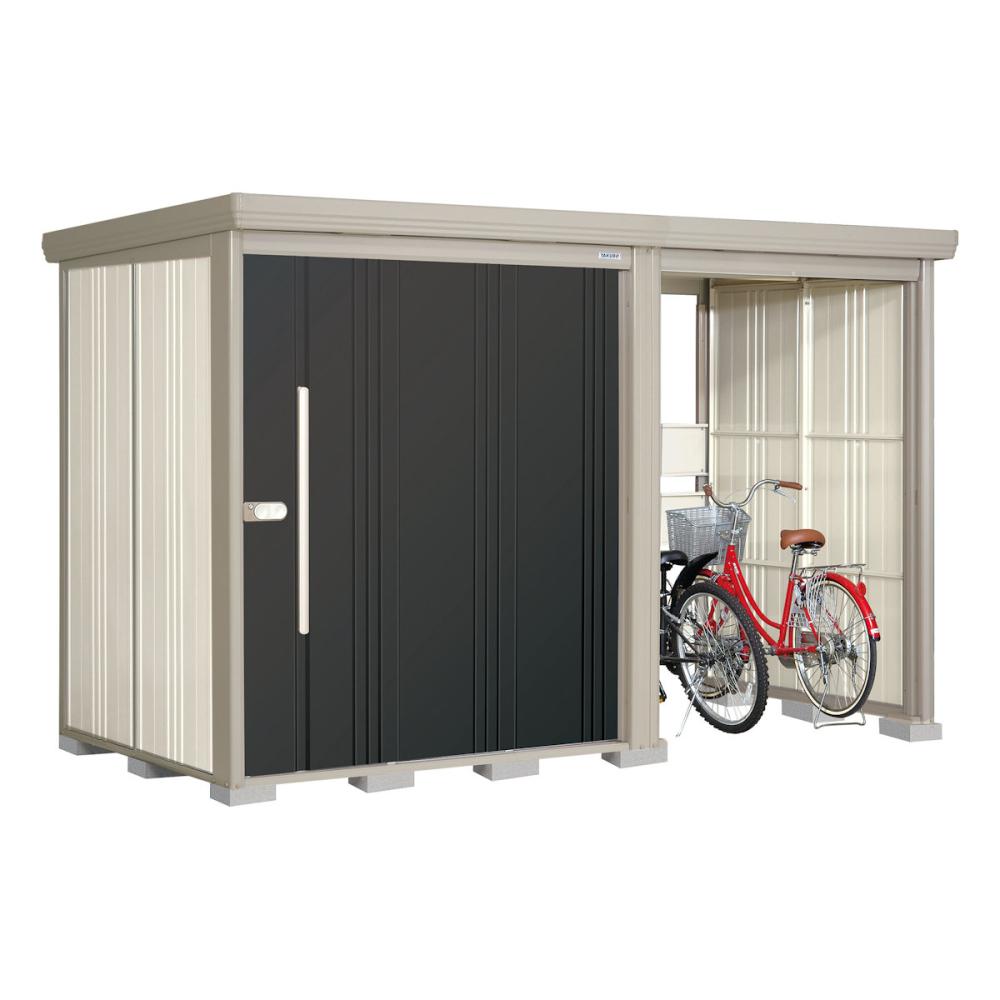 タクボ物置　Ｍｒ．ストックマン　プラスアルファ　間口３３５×奥行１５９ｃｍ　駐輪部間口１５０ｃｍ　一般型・標準屋根　ディープブルー　ＴＰ－３３１５Ｄ