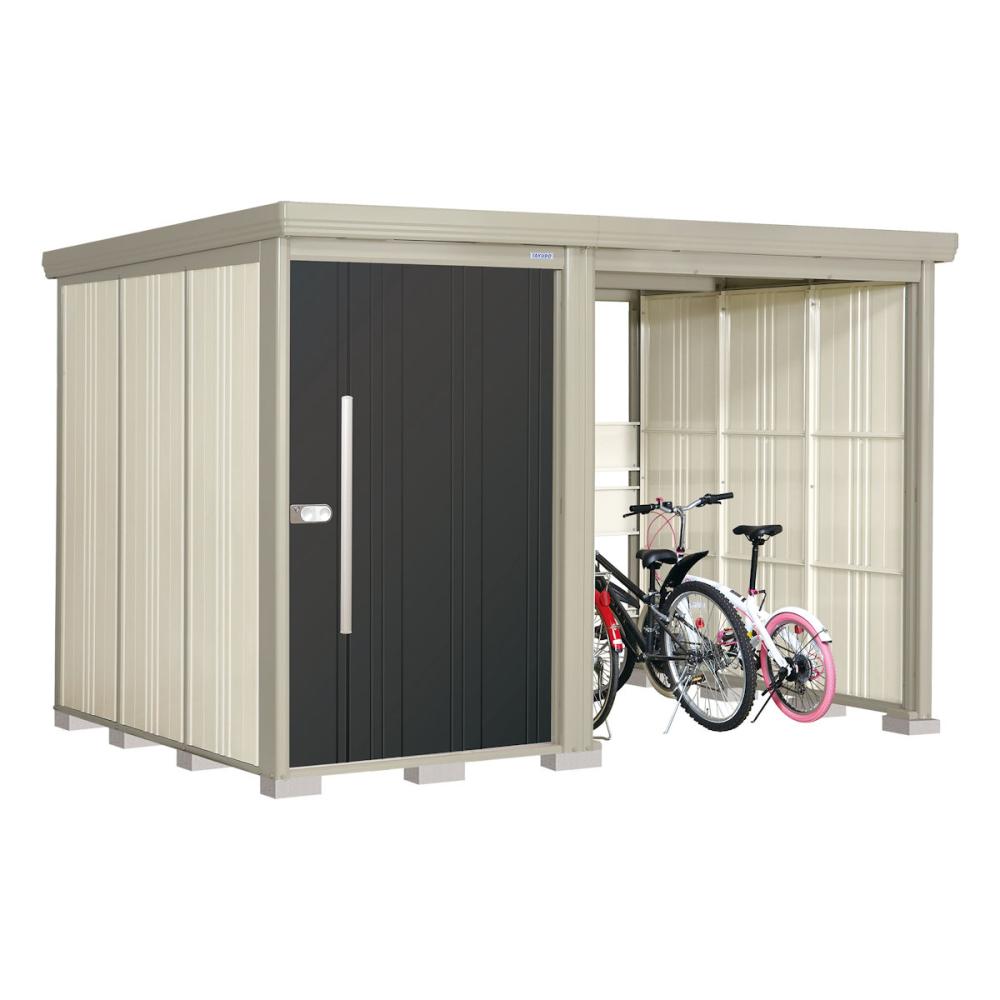 タクボ物置　Ｍｒ．ストックマン　プラスアルファ　間口３１６×奥行２２９ｃｍ　駐輪部間口１８３ｃｍ　多雪型・結露減少屋根　ディープブルー　ＴＰ－ＳＺ３１Ｒ２２Ｄ