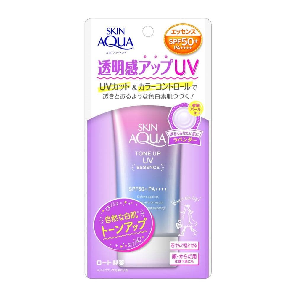 ロート製薬　スキンアクア　トーンアップＵＶエッセンス　ラベンダー　８０ｇ