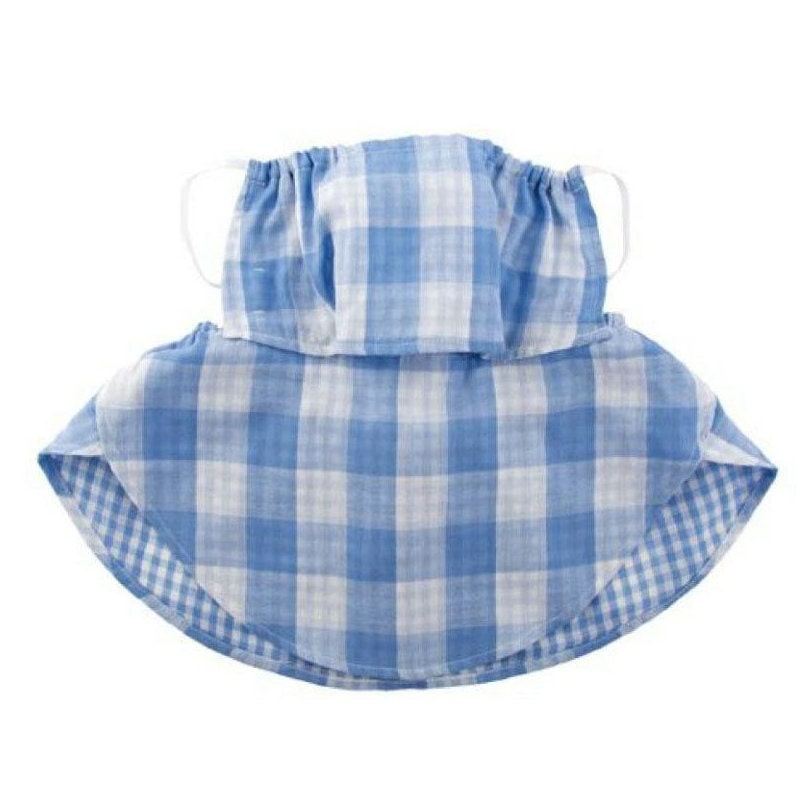 ユニワールド　ネックカバー付マスク　さわやかチェック　ＮＳ－９８７