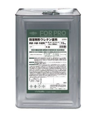 業務用塗料　ＦＯＲＰＲＯ　弱溶剤型ウレタン塗料　白　１５ｋｇ
