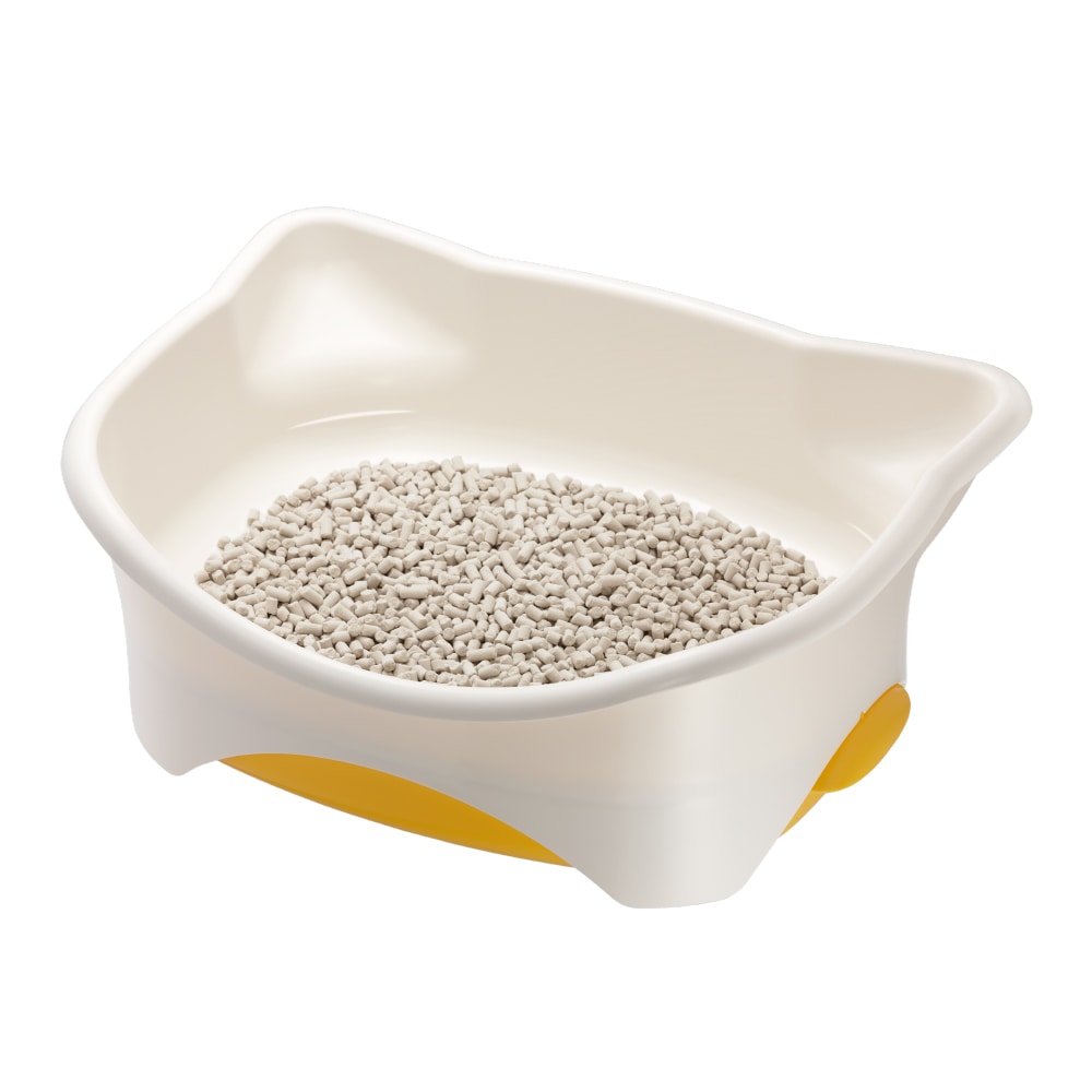 ユニ・チャーム　デオトイレ　子猫～体重５ｋｇの成猫用　ナチュラルアイボリー＆イエロー