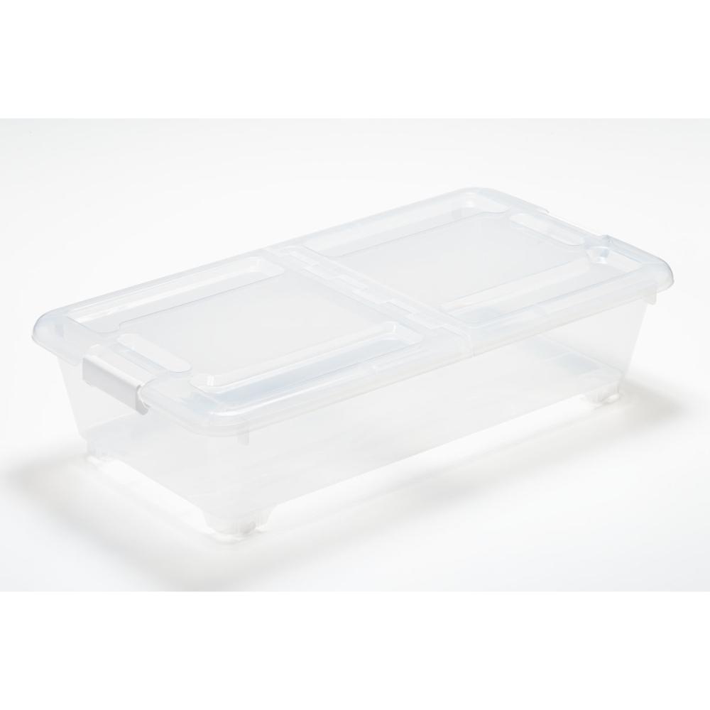 サンカ　ベッド下収納ＢＯＸ　スモークホワイト