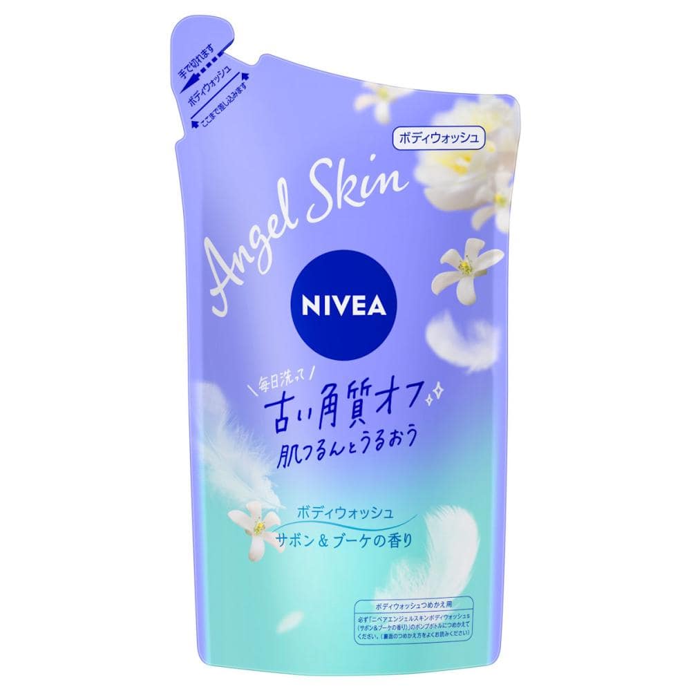 花王　ニベア　エンジェルスキン　ボディウォッシュ　サボン＆ブーケの香り　詰め替え用　３６０ｍＬ